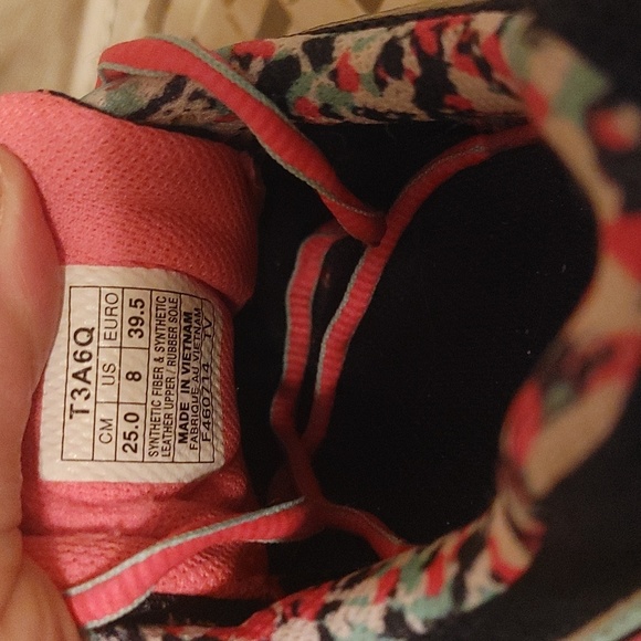 Women's size 8 Asics gel running shoes T3A6Q multi-color - Picture 6 of 6